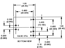 Bottom view of DC/DC module