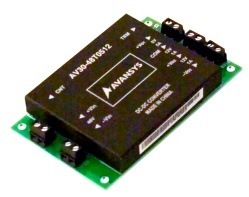 AV30-48T0512 triple output DC converter on a circuit board