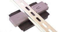 DIN rail mount from the bottom