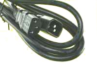 IEC 3-prong 6 foot extension cord
