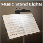 Music stand lights and piano music lights battery powered and  AC powered