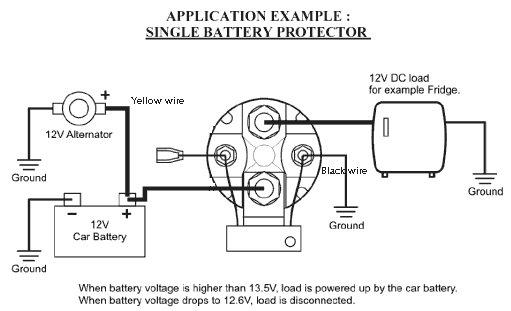 wiring diagram battery isolator relay